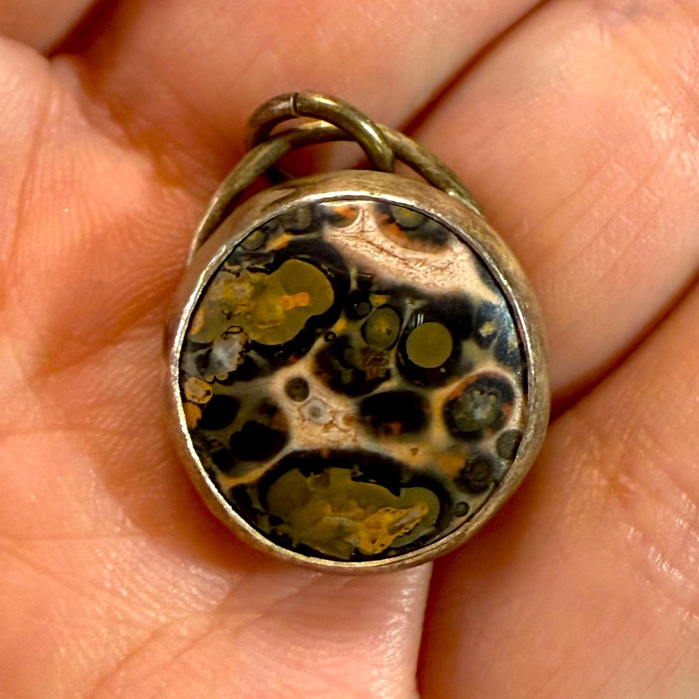 Leopard jasper pendant